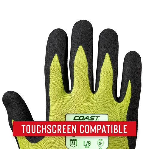  COAST SG300 High-Vis Glow Safety Gloves (X-Large)