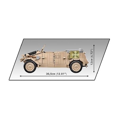  COBI Historical Collection WWII Kubelwagen (PKW Type 82) Tank - Executive Edition