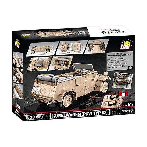  COBI Historical Collection WWII Kubelwagen (PKW Type 82) Tank - Executive Edition