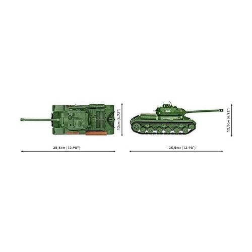  COBI Historical Collection WWII is-2 Heavy Tank (3-in-1) Tank, Army Green