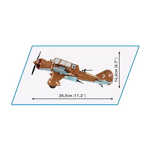  COBI Historical Collection WWII PZL.23 Crucian Aircraft