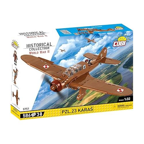  COBI Historical Collection WWII PZL.23 Crucian Aircraft