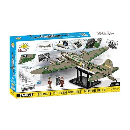  COBI Historical Collection WWII Boeing™ B-17F Flying Fortress™ Memphis Belle Aircraft - Executive Edition 49,5x14x66 cm