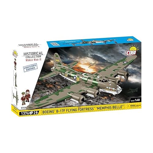  COBI Historical Collection WWII Boeing™ B-17F Flying Fortress™ Memphis Belle Aircraft - Executive Edition 49,5x14x66 cm