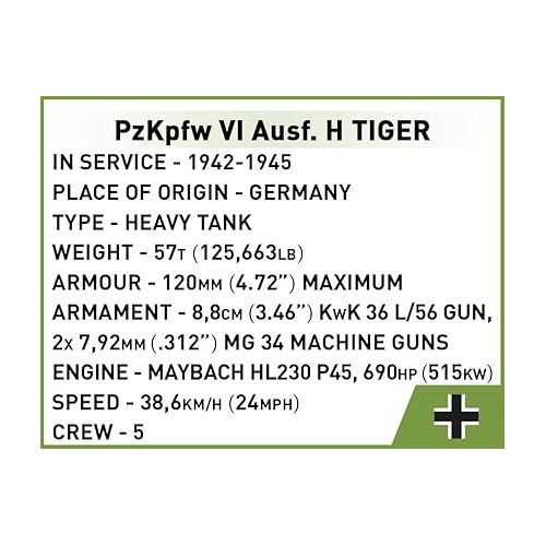  COBI Historical Collection Panzer VI Tiger 131