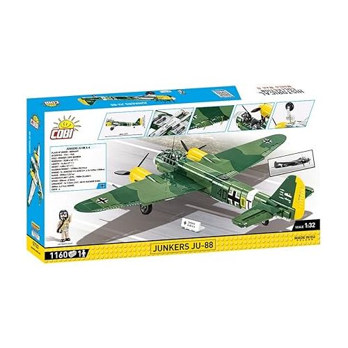  COBI Historical Collection World War II Junkers JU-88 Plane, 1180 pcs