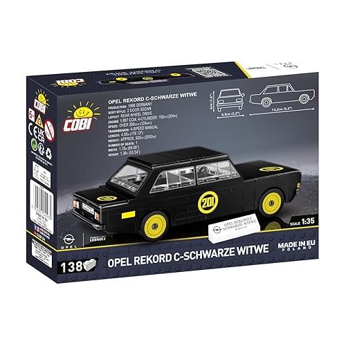  COBI Opel Collection OPEL Rekord C - Schwarze WITWE Vehicle