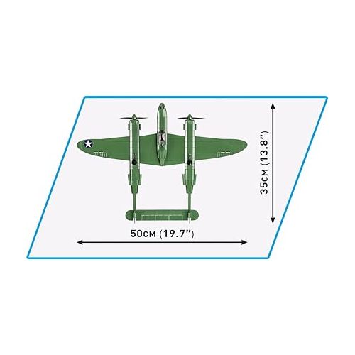  COBI Historical Collection: World War II Lockheed P-38 Lightning (H) Plane