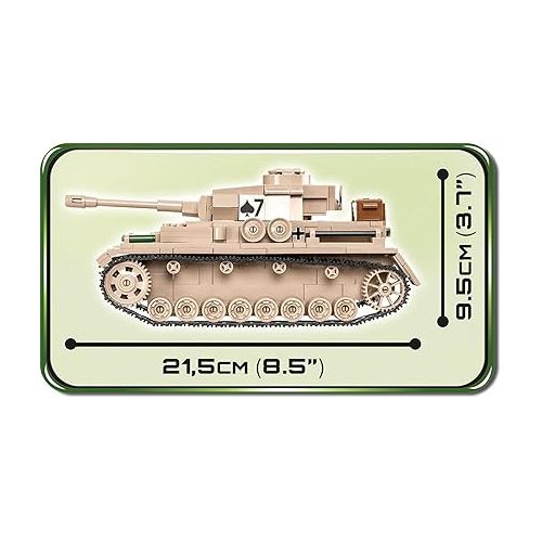  COBI Historical Collection Panzerkampfwagen IV Tank, Beige,559 pieces