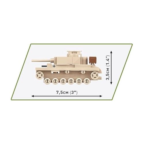  COBI Historical Collection WWII Pazner III Ausf. L 1:72 Scale Tank