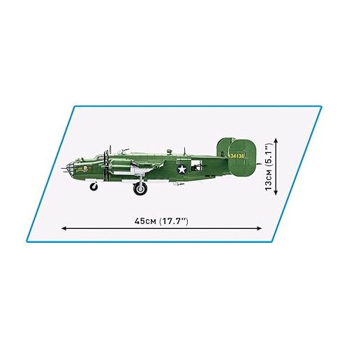  COBI Historical Collection WWII Consolidated B-24®D LIBERATOR® Plane Army Green, Large