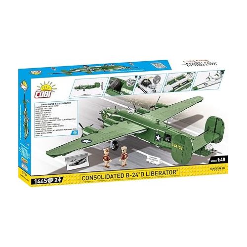  COBI Historical Collection WWII Consolidated B-24®D LIBERATOR® Plane Army Green, Large