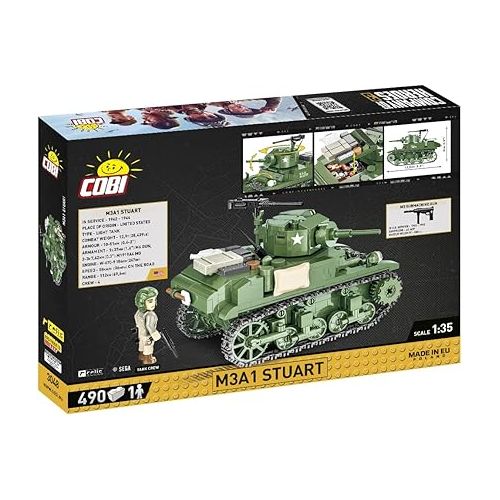  COBI Company of Heroes 3 M3A1 Stuart Tank