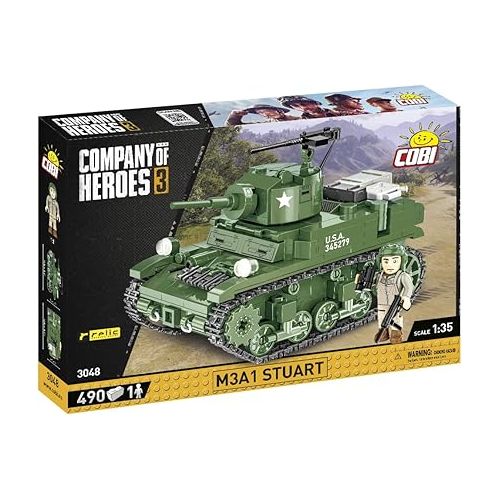  COBI Company of Heroes 3 M3A1 Stuart Tank