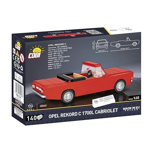  COBI Historical Collection Opel Rekord C 1700L Cabriole Vehicle