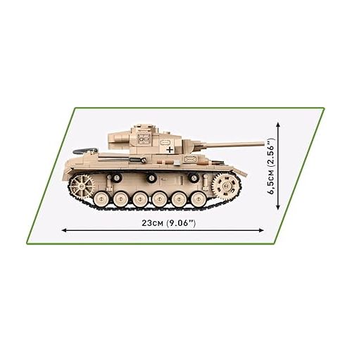  COBI Historical Collection World War II Panzer III Ausf. J Tank,780 pcs