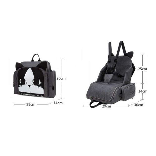  COCOCKA Family and Toddler Dining Travel Booster Seats, Multi-Functional Shoulder Maternity Dining Chair Bag, 5-Point Harness and Storage Bag Travel Bag - 11.4×5.5×15.3 (Bule)