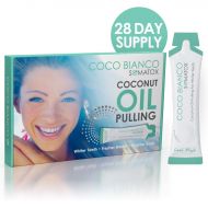 COCOPULL SOMATOX COCO BIANCO - Coconut Oil Pulling Kit + FREE Tooth Shade Guide  Natural Teeth Whitening Kit - Natural Teeth Whitening Detox  Virgin Coconut Oil With Mint ★ 1 Month Course
