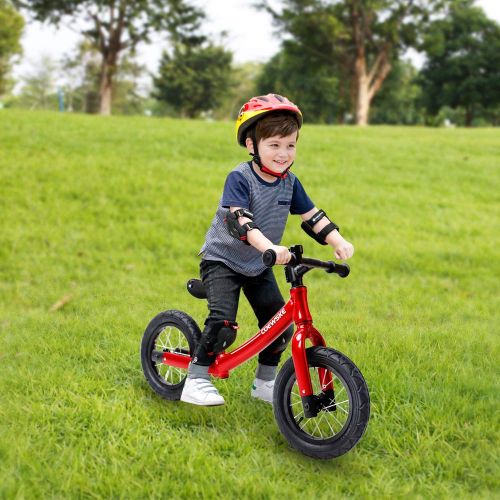  COEWSKE 12in Kid Balance Bike Children Running Bicycle Magnesium Alloy No Pedal Walking Bicycle for Ages 18 Months to 5 Years Old