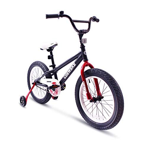  COEWSKE BMX Cycling Kid Bikes Children Sport Bicycle Snowbike Fat Tire for Girl and Boy 16-18 Inch with Training Wheel