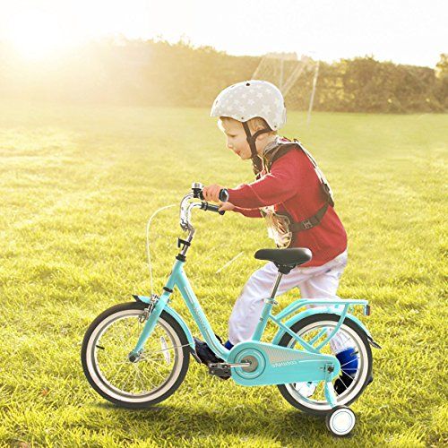 COEWSKE Kids Bike Steel Frame Children Bicycle 14-16 Inch with Training Wheel