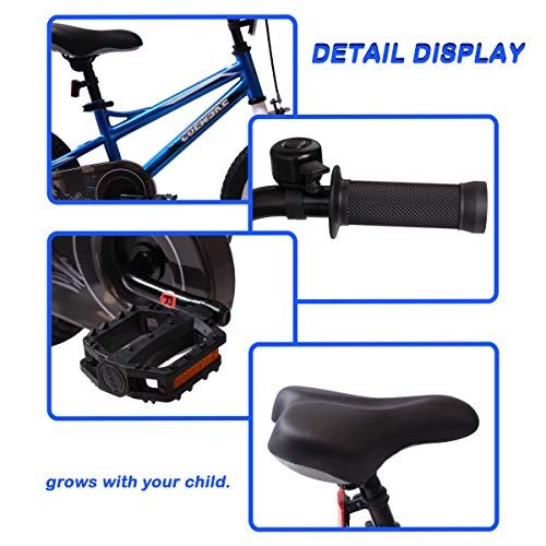  COEWSKE BMX Cycling Kid Bikes Children Bicycle for Girl and Boy 12-16 Inch with Training Wheel