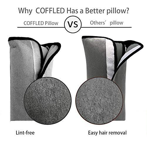  [아마존베스트]COFFLED Gray Seat Belt Pillow for Kids, Seatbelt Pillow for Child Travel, Seat Belt Pillow for Toddler Head...