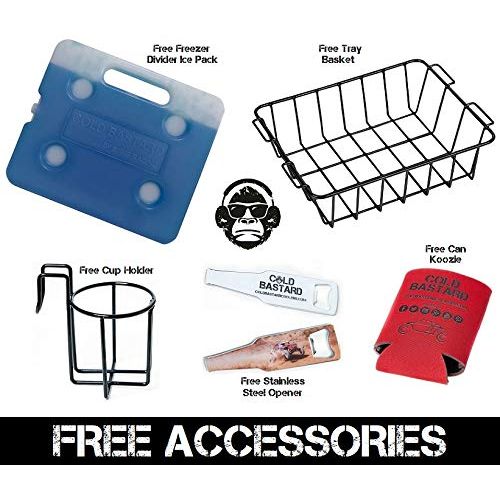  COLD BASTARD COOLERS 75L RED Cold Bastard PRO Series ICE Chest Box Cooler Free Accessories