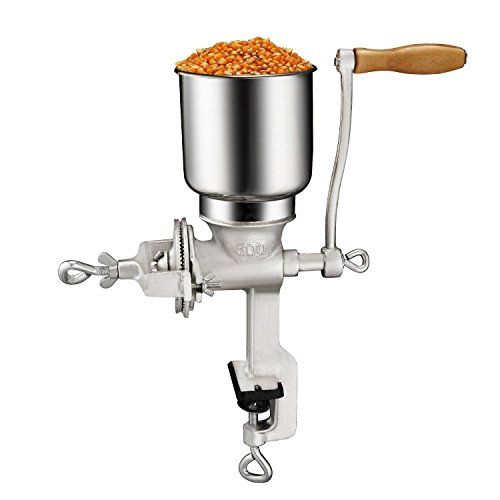  [아마존베스트]COLIBROX Premium Quality Cast Iron Hand Crank Manual Corn Grinder For Wheat Grains coffee Nut Mill Tall