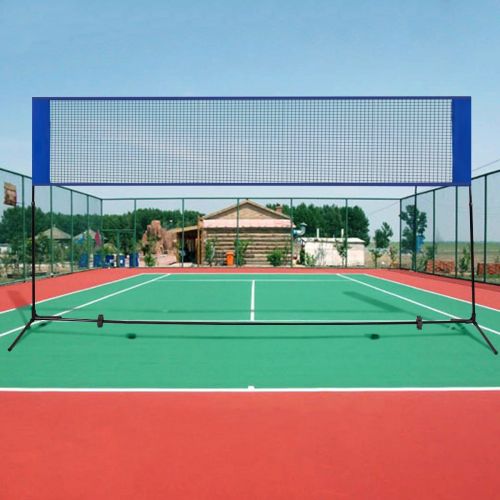  COLIBROX--Portable 10x5 Badminton Beach Volleyball Tennis Training Net w Carrying Bag. drop shot drills badminton. forehand drop shot badminton.tennis rebounder net.best volleybal