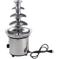 Unknown 4 Tiers Commercial Luxury Hot Electric Chocolate Cheese Fondue Fountain Perfect For Party Wedding Restaurant Hotel Made With Stainless Steel Material