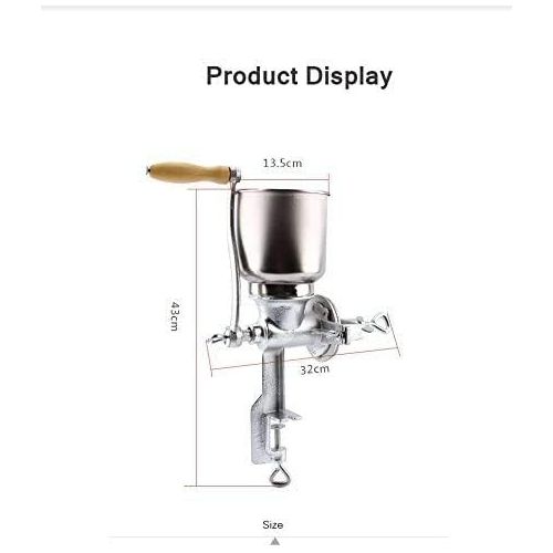  [아마존베스트]Piioket Manual Grain Grinder Operated Tall Cast Iron Grinder Grain Mill Crank Manual Corn Wheat Coffee Flour Nut Spice Crusher Home Kitchen Hand Machine Tool