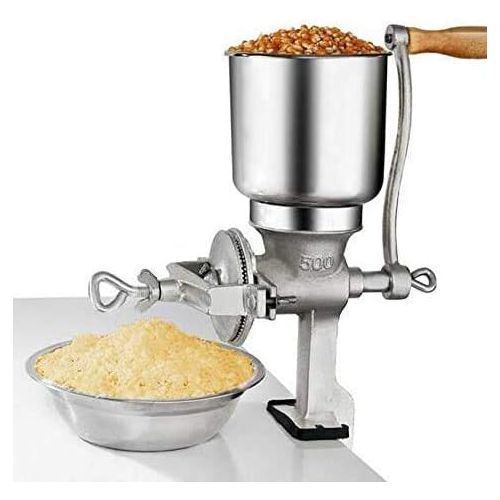  [아마존베스트]Piioket Manual Grain Grinder Operated Tall Cast Iron Grinder Grain Mill Crank Manual Corn Wheat Coffee Flour Nut Spice Crusher Home Kitchen Hand Machine Tool