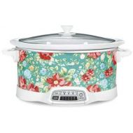 [아마존베스트]Generic Bring Cheerful and Charming Style to Your Countertop with Beautiful and Stylish Pioneer Woman 7 Quart Programmable Slow Cooker Vintage Floral,Great Addition to Your Kitchen