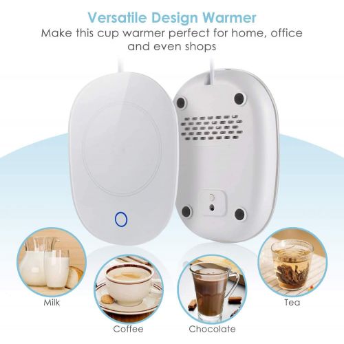  [아마존베스트]Spmmmner Coffee Mug Warmer, Coffee Warmer with Automatic Shut Off Beverage Warmers Cup Heater for Desk Coffee Warmer Keep Temperature Up to 131℉/ 55℃, Safely Use for Office/Home to Warm Cof