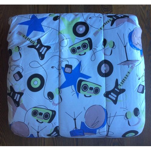  COLLECTION JORGES HOME FASHION INC Music Teens Boys Comforter Set 6 PCS Twin Size