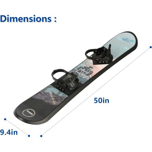  [아마존베스트]COLOR TREE Snowboard for Kids Beginners - Adjustable Step-in Bindings Winter Sport Ski Snow Board - 44/50 inches Length + Ages 5 to 18 + Weight Limit 120 lbs