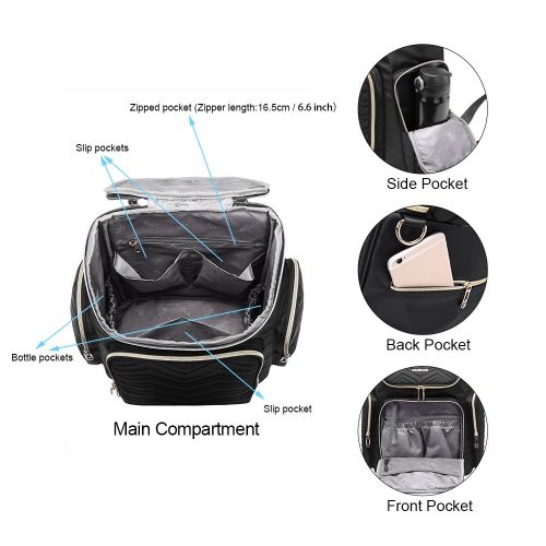  COLORLAND $20 Off Sales Colorland Georgia Baby Diaper Backpack Lightweight Large Opening Bag with...