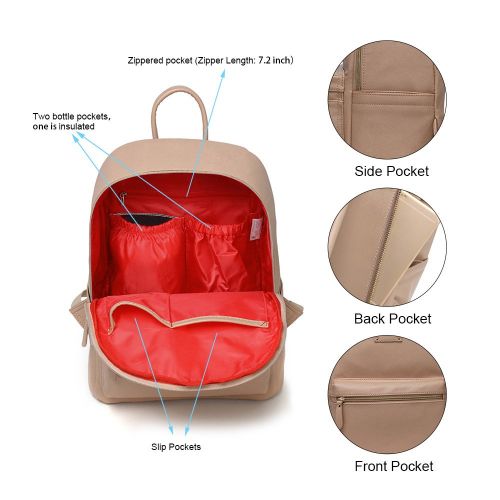  COLORLAND Colorland leather diaper bag backpack. Our vegan leather diaper bag was crafted for the fashionable mom who wants a small, lightweight diaper backpack option that fits EVERYTHING.