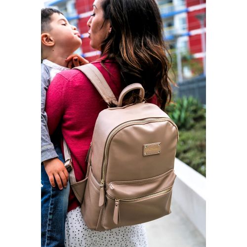  COLORLAND Colorland leather diaper bag backpack. Our vegan leather diaper bag was crafted for the fashionable mom who wants a small, lightweight diaper backpack option that fits EVERYTHING.