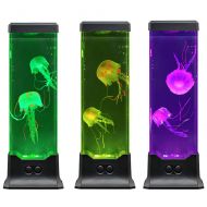 COLORLIFE Electric Jellyfish Tank Table Lamp with Color Changing Light Gift for Kids Men Women Home Deco for Room Mood Light for Relax