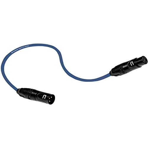  COLUBER CABLE Balanced XLR Cable Male to Female - 10 Feet Blue - Pro 3-Pin Microphone Connector for Powered Speakers, Audio Interface or Mixer for Live Performance & Recording