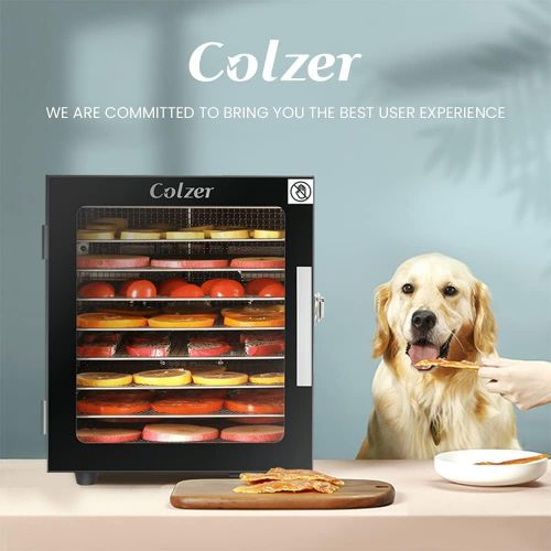  [아마존베스트]Colzer Food Dehydrator Machine(67 Free Recipes) 8 Stainless Steel Trays Adjustable Thermostat Digital Food Dehydrator for Beef, Jerky, Fruit, Dog Treats, Herbs