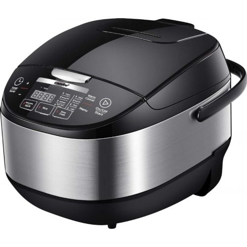  COMFEE 5.2Qt Asian Style Programmable All-in-1 Multi Cooker, Rice Cooker, Slow Cooker, Steamer, Saute, Yogurt Maker, Stewpot with 24 Hours Delay Timer and Auto Keep Warm Functions