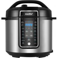 COMFEE’ 6 Quart Pressure Cooker 12-in-1, One Touch Kick-Start Multi-Functional Programmable Slow Cooker, Rice Cooker, Steamer, Saute pan, Egg Cooker, Warmer and More