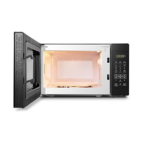  [아마존베스트]COMFEE EM720CPL-PMB Countertop Microwave Oven with Sound On/Off, ECO Mode and Easy One-Touch Buttons, 0.7cu.ft, 700W, Black