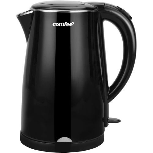  Electric Kettle Teapot, Fast Water Heater Boiler, 1.7 Liter, 1500W BPA-Free, Quiet Boil & Cool Touch Series, Auto Shut-Off and Boil Dry Protection by Comfee