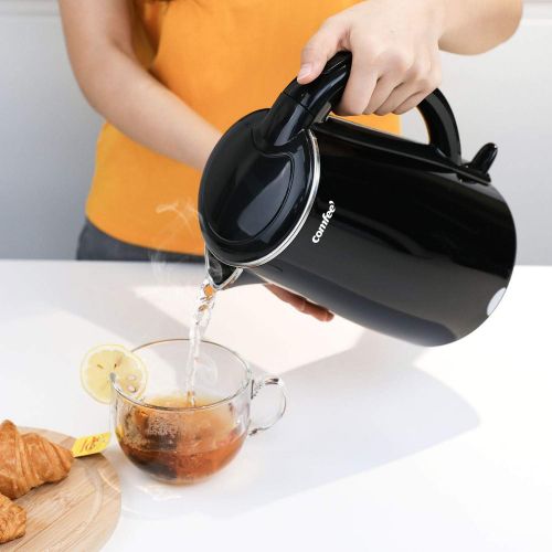  Electric Kettle Teapot, Fast Water Heater Boiler, 1.7 Liter, 1500W BPA-Free, Quiet Boil & Cool Touch Series, Auto Shut-Off and Boil Dry Protection by Comfee