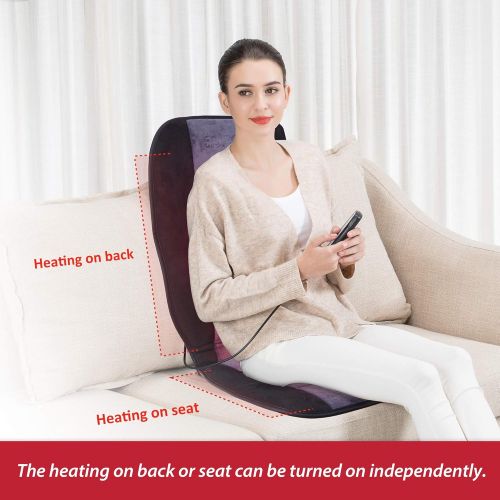  [아마존 핫딜] [아마존핫딜]COMFIER Heated Car Seat Cushion - Universal 12V Car 24V Truck Seat Heater with 2 Levels of Heating Pad for Full Back and Seat, Heated Seat Cover for Car,Home,Office Chair Use CF-26