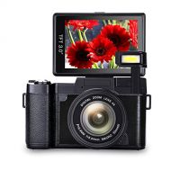 COMI Digital Camera Vlogging Camera Full HD1080p 24.0MP Camera 3.0 Inch Flip Screen Camera with Retractable Flashlight Vlogging Camera for YouTube